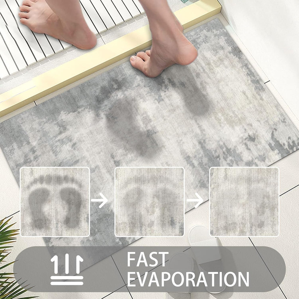 Thin Door Mats for Inside Entry, Non-Slip Low Profile Rubber Floor Mat 47" x 31" E120353