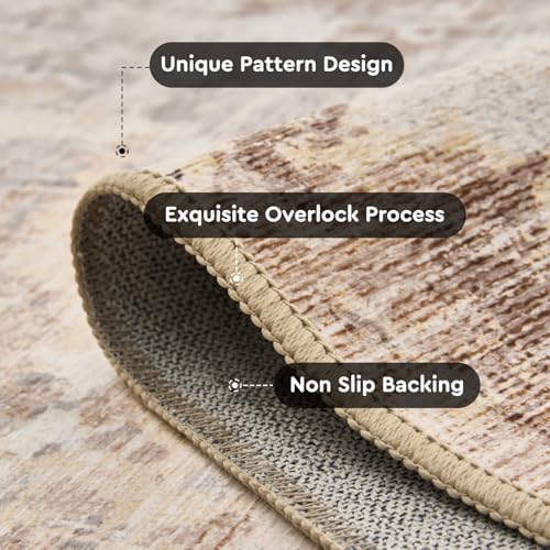 tchido Washable Non Slip Abstract Area Rug 8x10 G33524