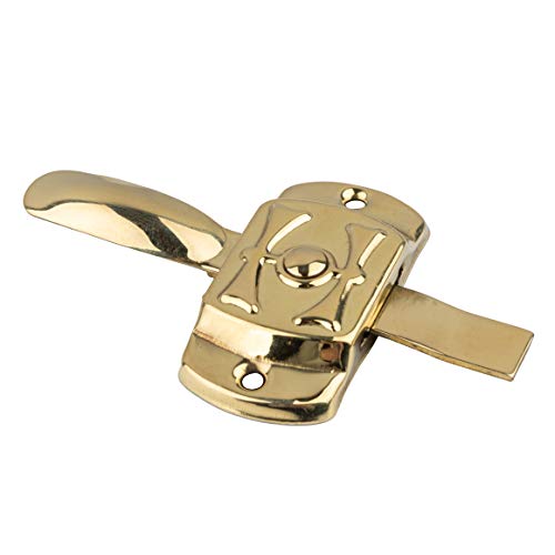 Hoosier "H" Motif Nickel Cabinet Door Latch with Offset and Flush Catches R3681