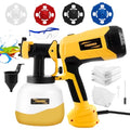 Paint Sprayer,700W HVLP Electric Spray Paint Gun with 10 Pack Paint Strainers/Sprayer Cup Liners,Adjustable Spray,for House Painting Home Interior Exterior Furniture (43 Fl Oz)
