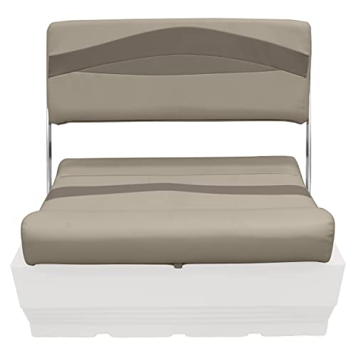 Wise Premier Series Pontoon Flip-Flop Seat Cushion Set, Stone/Mocha Java/Khaki G9866