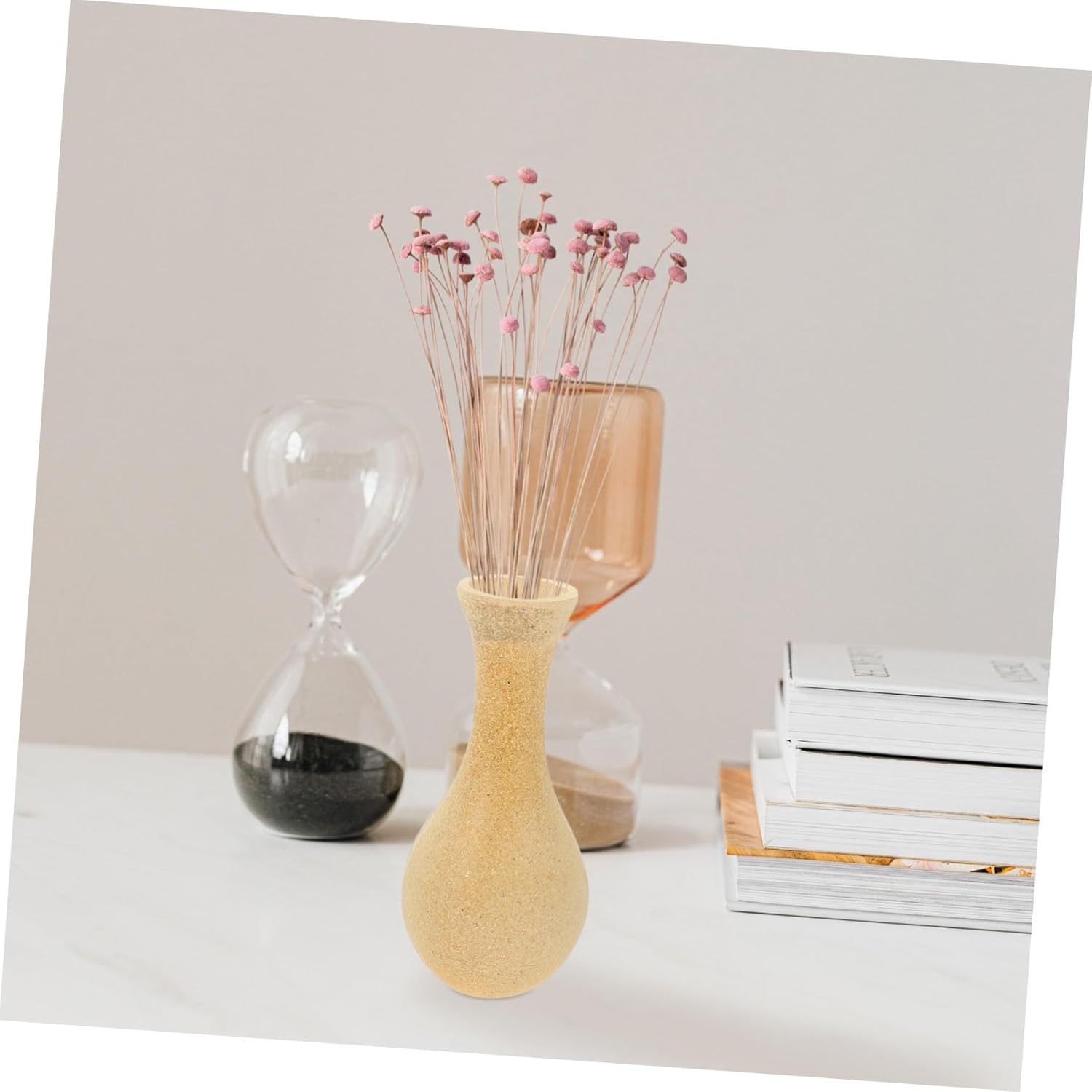 Artibetter Retro Distressed Wooden Vase for Desk Decor S3673