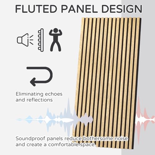 4 Pack Wood Wall Panels 47.2" x 23.6" 3D Fluted Teak P3747