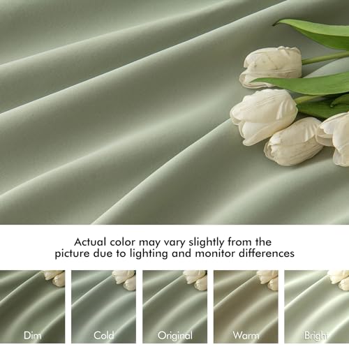 MIULEE Back Tab Blackout Curtains 84 Inch Length 2 Panels Set Cappuccino Brown D5591