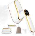 Travel Steamer for Clothes Portable Mini, 1300W Steam Iron for Clothes, Plancha a Vapor Para Ropa 10S Fast Heating, 180° Rotatable Mini Steamer, 2-in-1 Handheld Clothes Steamer With LCD Screen