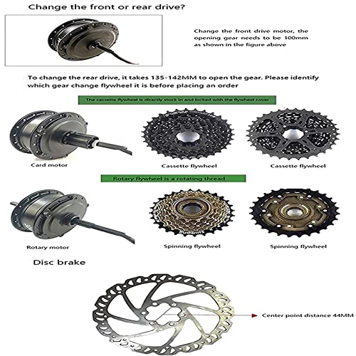 Electric Bike Conversion Kit Rear Wheel 27.5in 48V 1500W Q216865