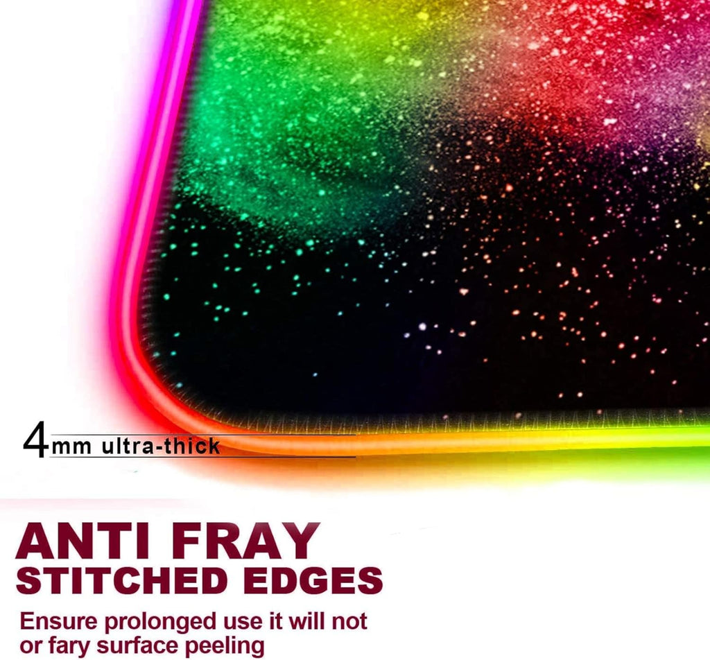 Pink Mountain Forest Gaming Mouse Pad RGB LED Large Desk Mat 500x1200mm K117
