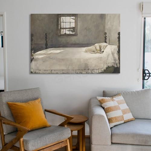Master Bedroom by Andrew Wyeth Canvas Painting Wall Art 08x12inch Unframe M94090