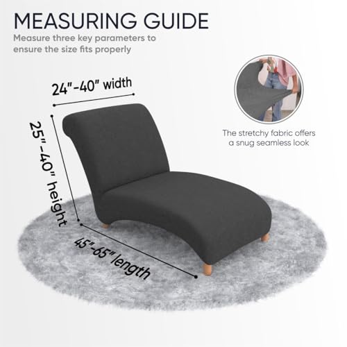 PAULATO BY GA.I.CO. Chaise Lounge Cover Stretch Furniture Slipcover Tapioca I832794