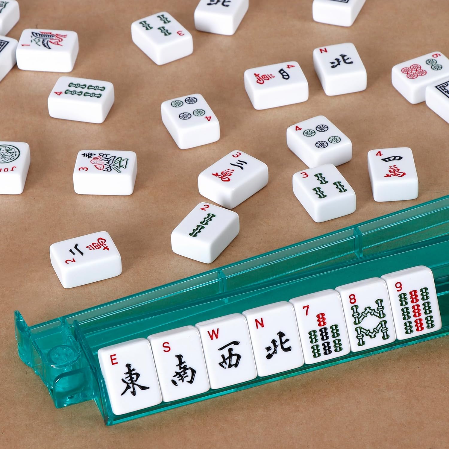 American Mahjong 166 Tiles Mah Jongg Set with Soft Burgundy Bag H84610