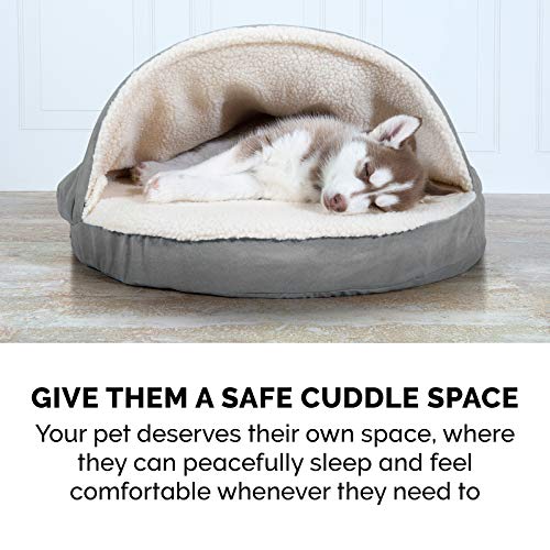 Furhaven 26" Round Cooling Gel Dog Bed for Small/Medium Dogs, Removable Washable Cover, Pink S59781