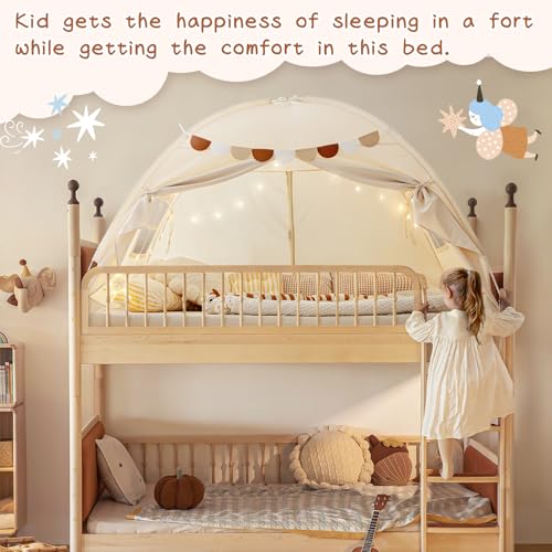 Twin Size Bed Canopy Tent Blackout Privacy Portable W963007