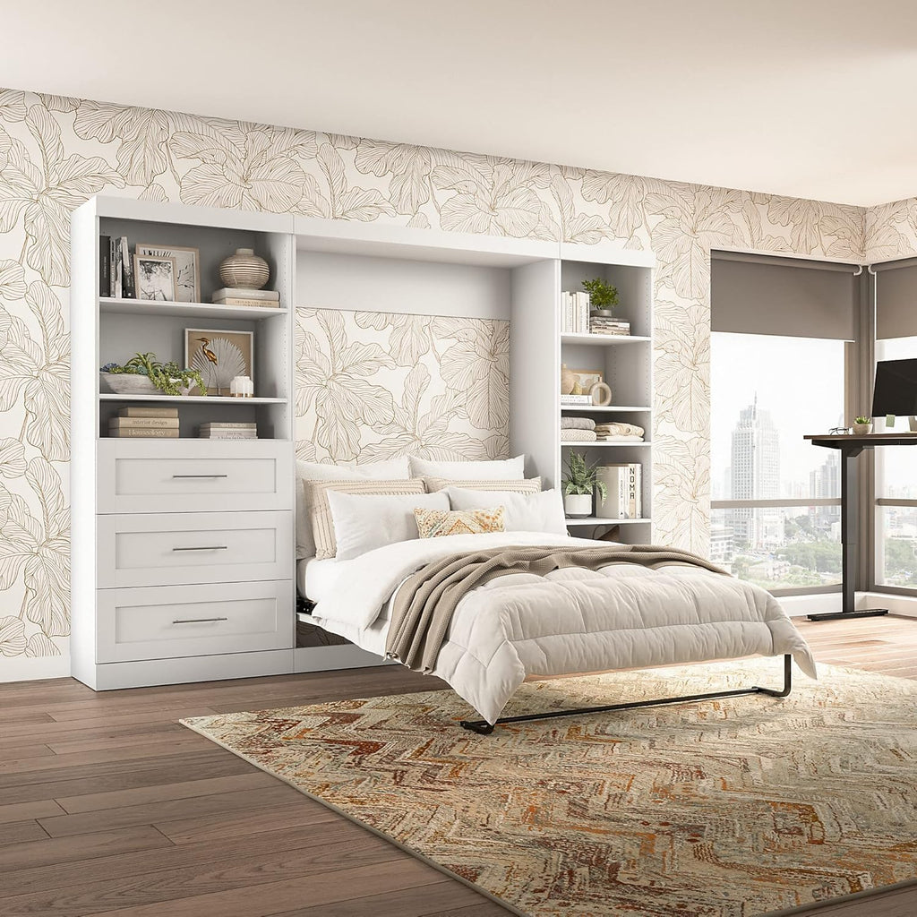 BESTAR Pur Murphy Wall Bed, Full, White B2363