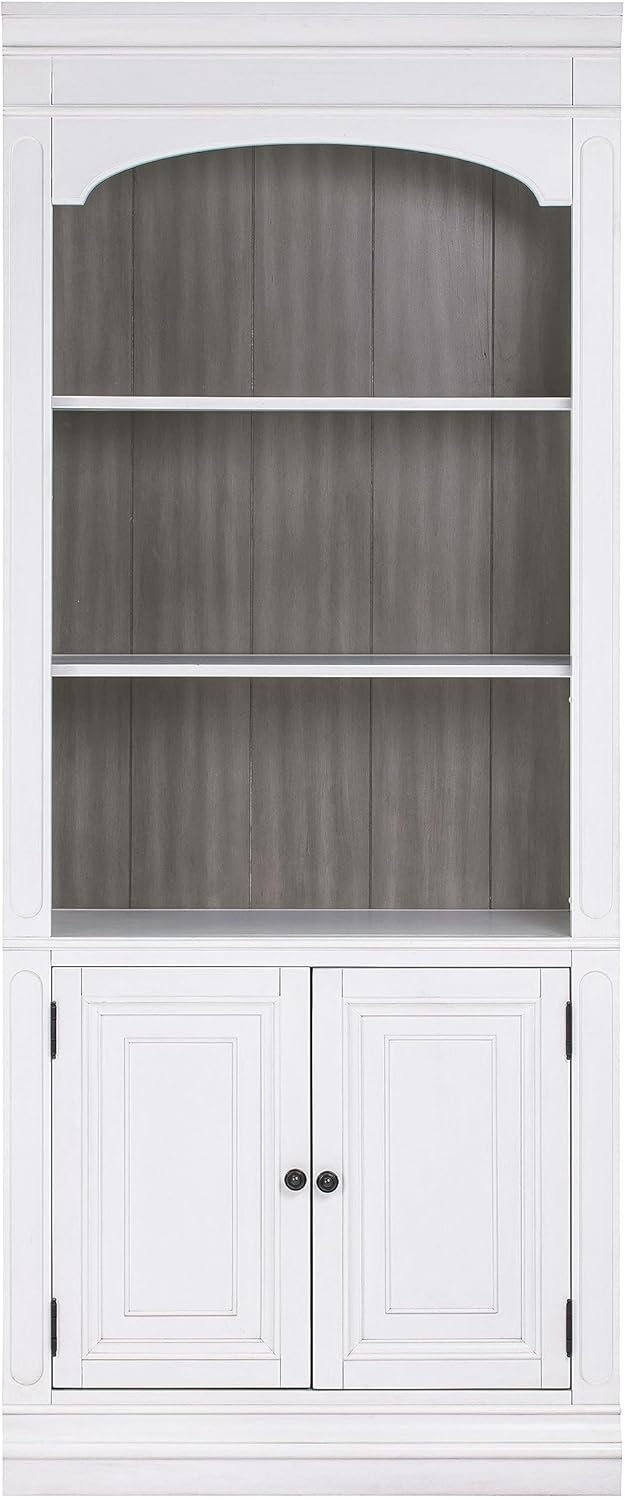 Tov Furniture Roanoke Transitional 78" Wood Bookcase White L474