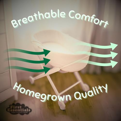 Bassinet Cradle Mattress Pad Oval 13X31 Waterproof Hypoallergenic R691