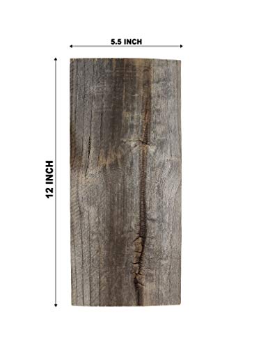 Rustic Reclaimed Wood Planks for DIY Crafts and Decor (6 Pack, 24") E68664