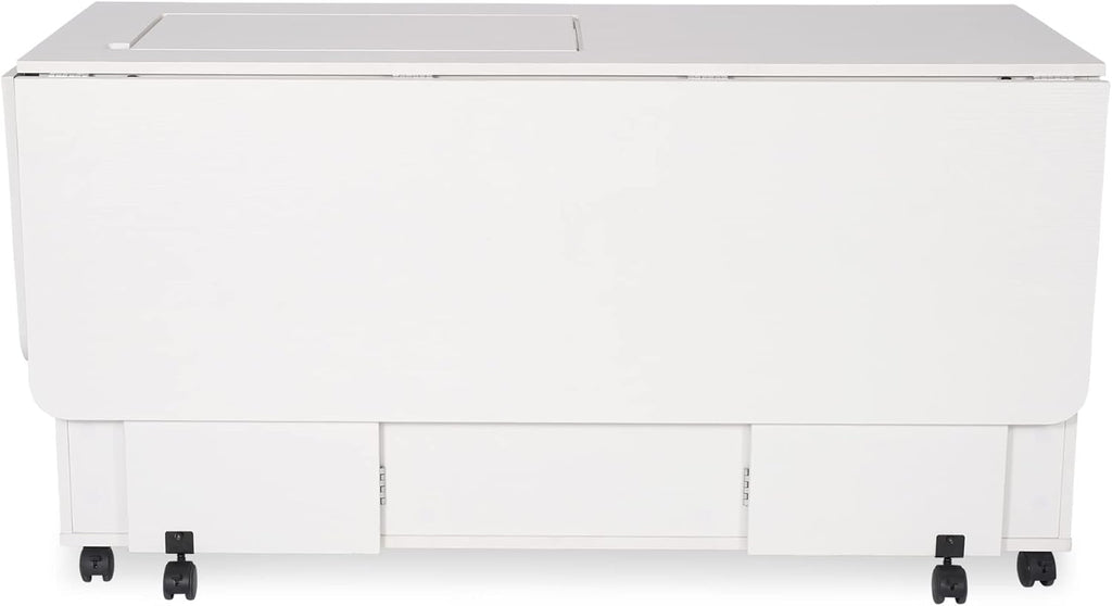 Arrow Classic Sewing Furniture Christa Sewing Cabinet with Locking Wheels and Manual Machine Lift B993