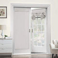 Turquoize French Door Curtain Privacy Blackout Door Curtains for Door Window Thermal Insulated Door Curtain Sidelight Curtains for Winter Patio Front Door Tie Up Shades W26 x L68-2 Panel, Cream