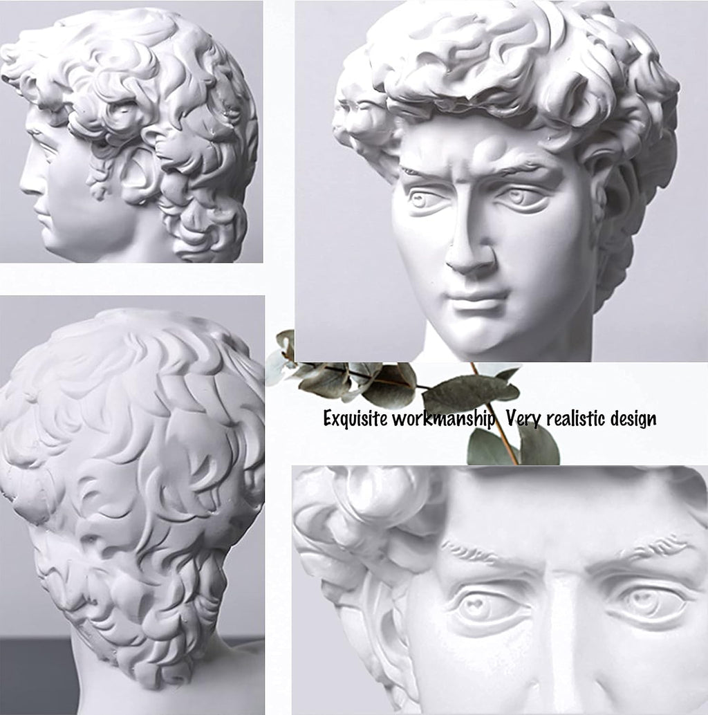 David Head Bust Statue Sculpture Michelangelo Replica E564661