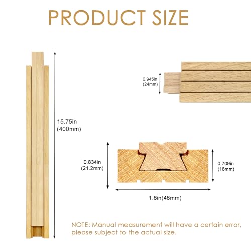 Wood Drawer Slides Undermount Center Mount Track 15.7 Inches Q298
