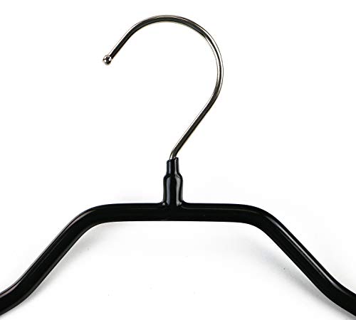 Mawa Extra Wide Jackets Clothing Hanger, Pack of 5, Black Q234741