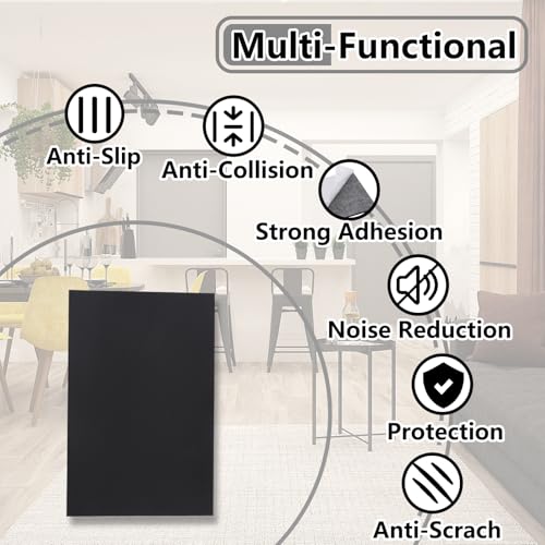 132 Pcs Non Slip Self-Adhesive Silicone Furniture Pads for Any Furniture and Appliances M81208