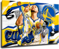 Stephen Curry Poster Basketball Posters 2022 Super Star Poster Canvas Wall Art Decoration for Living Room NOUCAN (16x24" Framed,A)