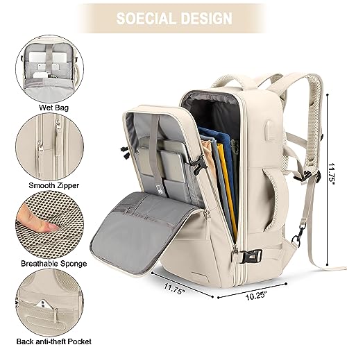 Carry On Backpack 42L Flight Approved Travel Laptop Backpack J918
