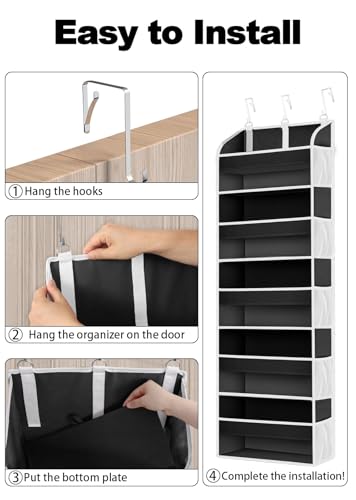 Over The Door Storage Organizer with 5 Pockets, 44 lbs Capacity Z3197
