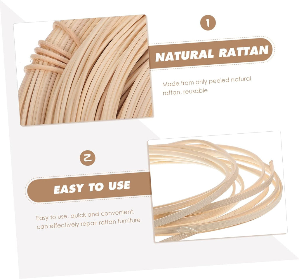 STOBOK Rattan Weave Material Furniture Repair Kit Basket Making Cane Webbing H58631