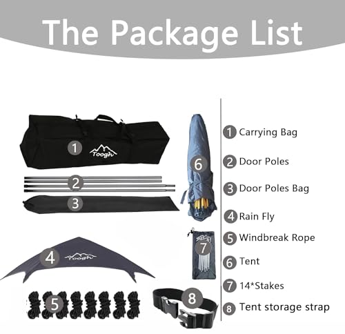 2-3-4 Person Pop Up Camping Tent Waterproof Double Layer X4608