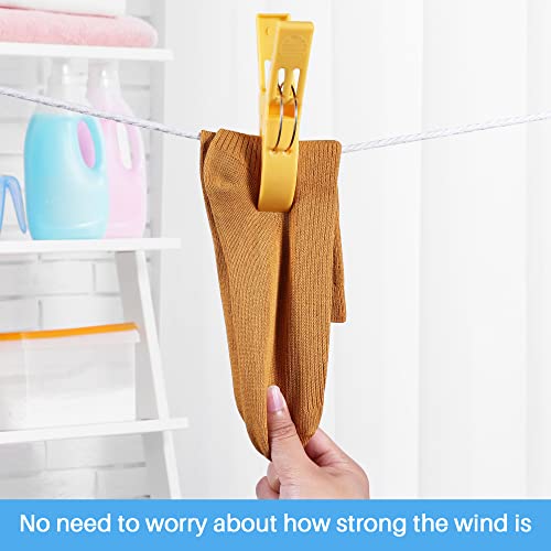 Beach Towel Clips for Chairs, Plastic Clothes Pegs Hanging Clamps (8 Pack) Q78986
