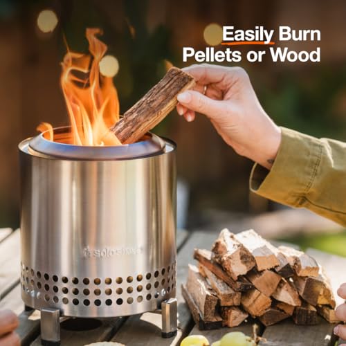 Solo Stove Mesa XL 7 Inch Tabletop Fire Pit with Stand, Stainless Steel, Bronze E30279