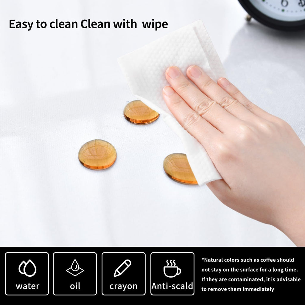 Clear Desk Mat Non-Slip PVC Desk Protector with Round Edge, 47.2"x23.6" U877881