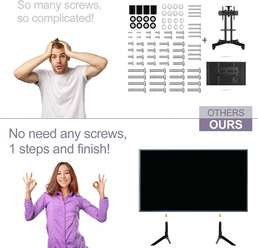 TV Legs Replacement Stand for Samsung TV with Remote Holder S209