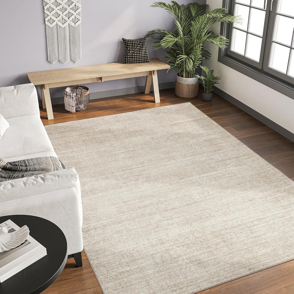 Valenrug Washable Area Rug 5x7 Beige O165222