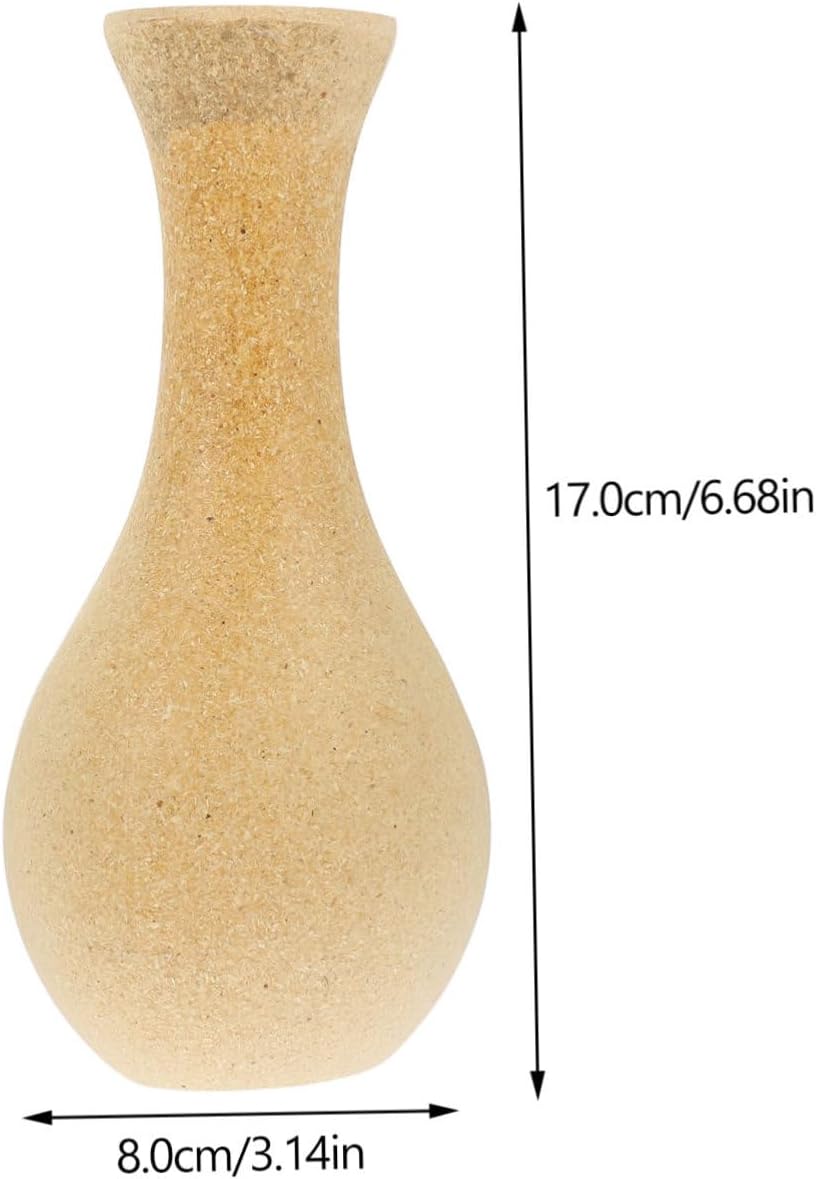 Artibetter Retro Distressed Wooden Vase for Desk Decor S3673