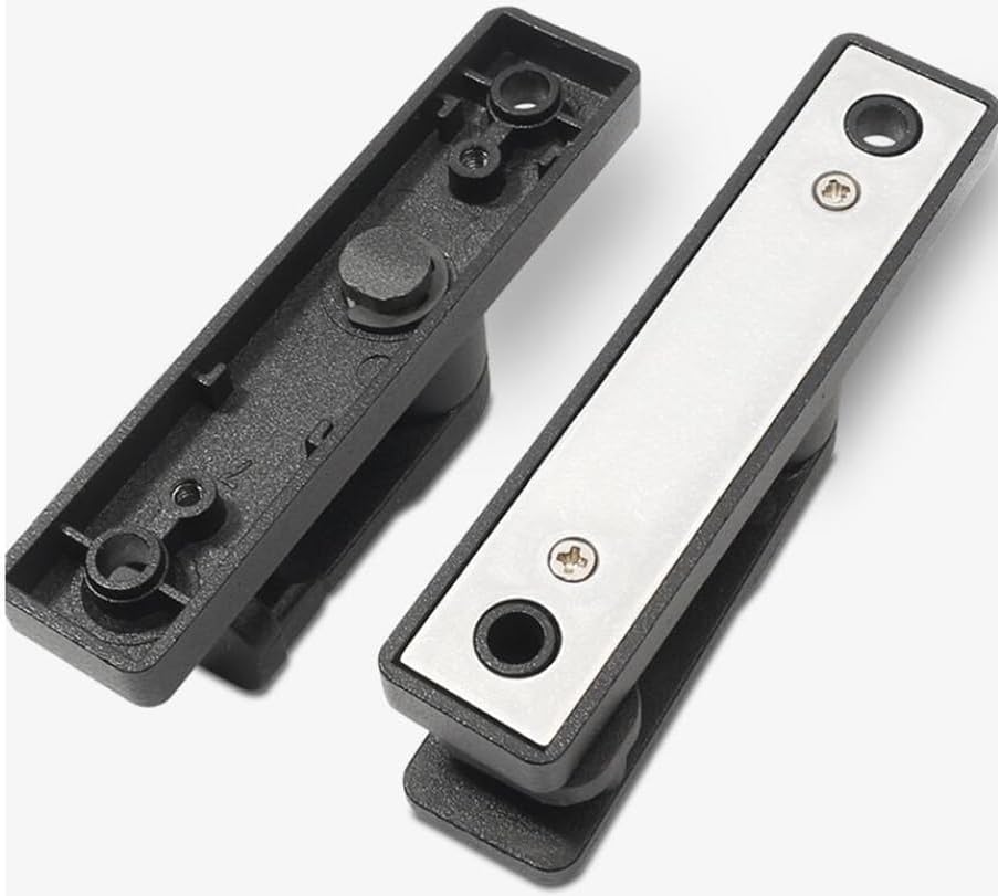 90 Degree Barn Door Lock Latch Glow Black Zinc Alloy I42573