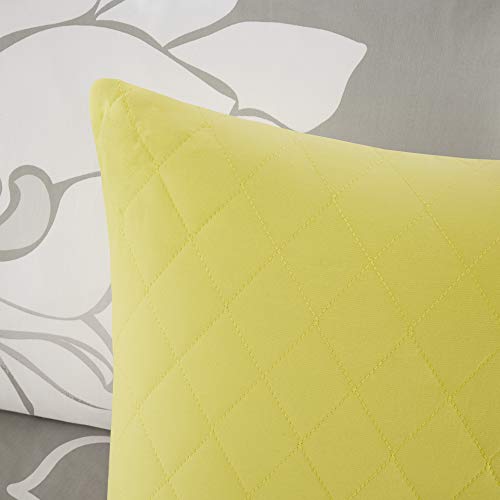 Madison Park Lola Sateen Cotton Comforter Set Cal King Grey/Aqua 7 Piece V589524