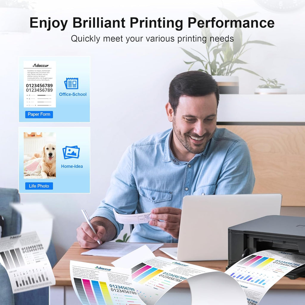 Remanufactured Ink Cartridge for HP 64 64XL, Envy Photo & Tango Printers (1 Black, 1 Color) X33886