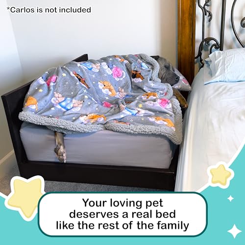 FRAME ONLY Bedside Pet Bed Dog Cosleeper, Wooden Raised Dog Bed S6773