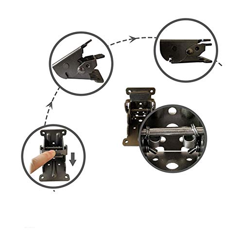 4PCS Self-Locking Folding Table Leg Hinge with Mounting Corners L88247