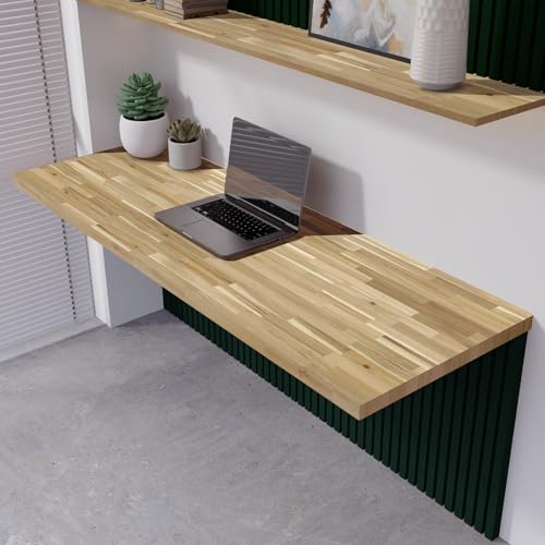Acacia Butcher Block Table Top 4ft L x 30in, Unfinished Solid Wood R92287
