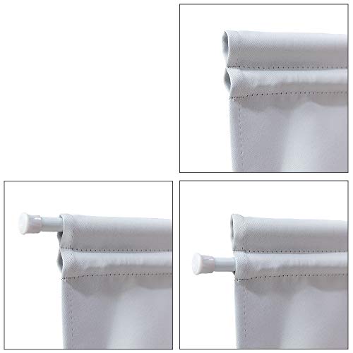 Patio Sliding Door Curtains for French Door, Blackout Drapes, 54W x 72L, Deep Red O100