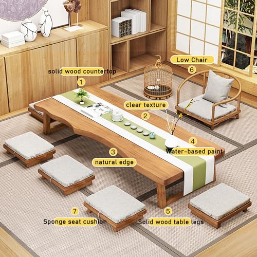 Japanese Tatami Tea Coffee Table 120x60cm for Floor Seating R59020