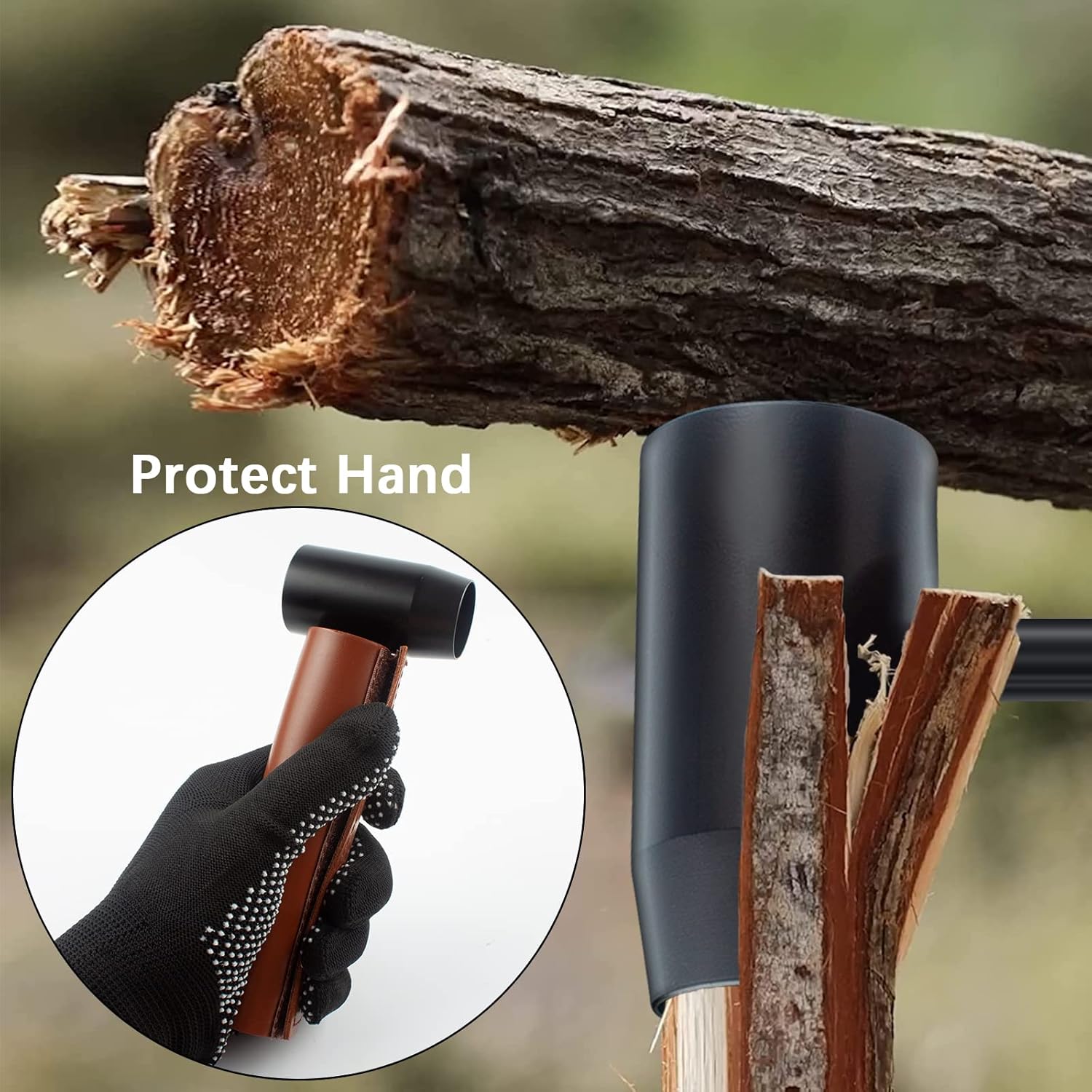 Bushcraft Settlers Tool Hand Auger Wrench with Leather Case and Gloves K115
