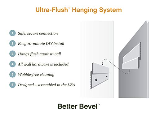 Better Bevel 16" x 60" Frameless Full-Length Rectangle Mirror with Beveled Edge M187155