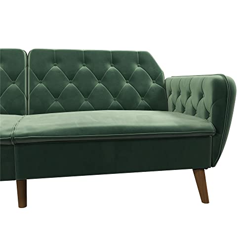 Novogratz Tallulah Memory Foam Futon Convertible Couch, Camel O490
