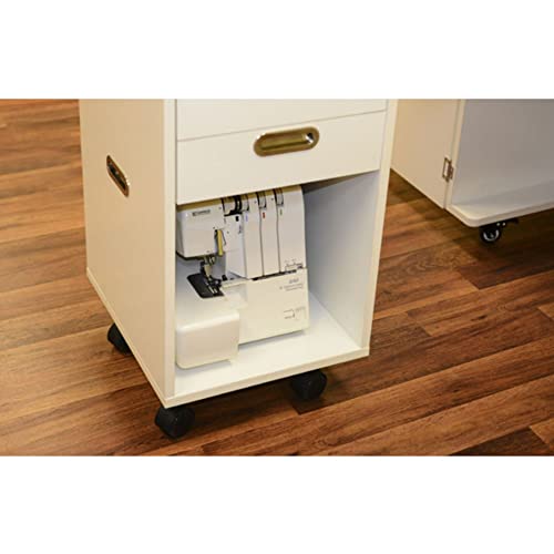 Kangaroo Sewing Furniture Aussie Sewing Cabinet with Quilt Blocks - Ash White I97430