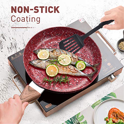 KOCH SYSTEME CS 16-Piece Nonstick Cookware Set, Grey Granite, Induction Compatible Q920